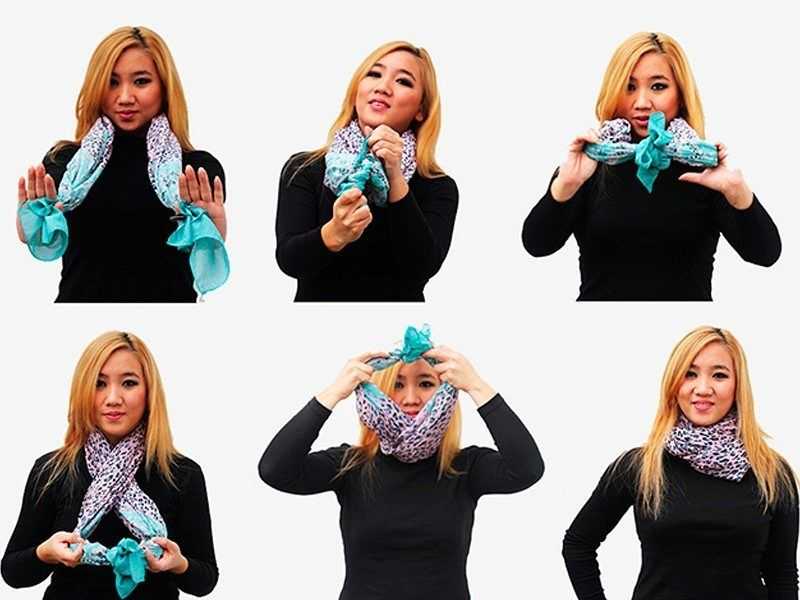 Как красиво завязать шарф всеми возможными способами Учимся завязывать длинные, короткие, шерстяные, шелковые, объёмные шарфы и платки на шее и голове