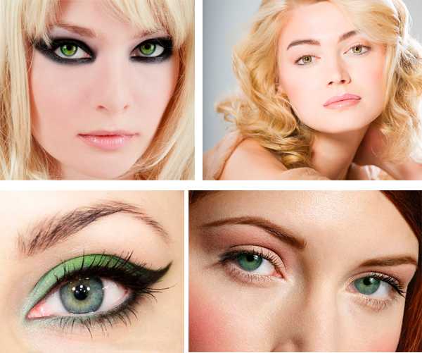 Повседневный макияж для зеленых глаз - для выразительности глаз