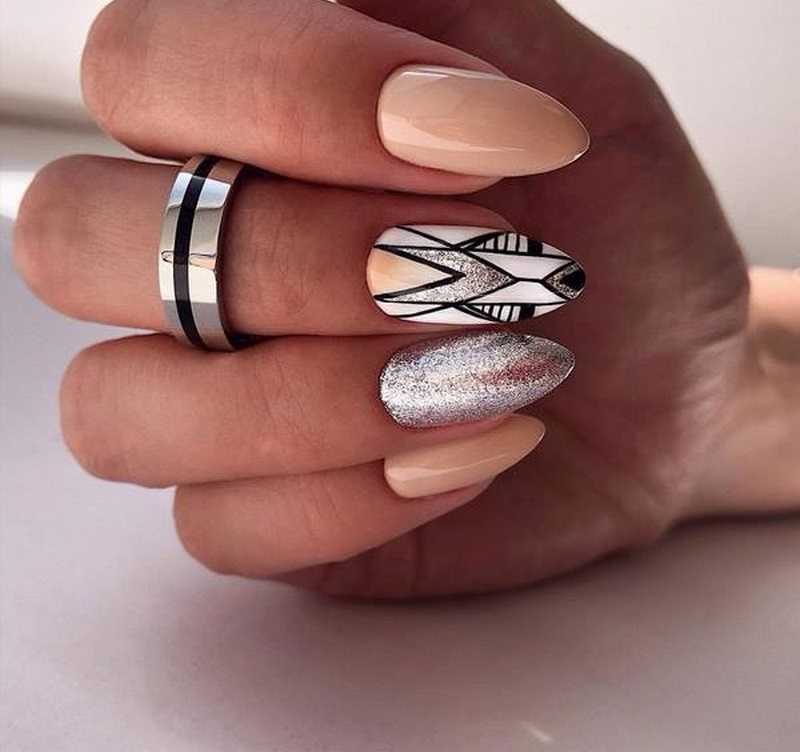 Нарощенные ногти: длина, красивый дизайн маникюра на фото, образцы
