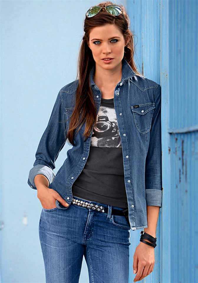 Лучшие женские джинсовые рубашки | модные новинки сезона