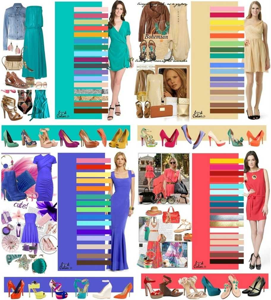 Правила сочетания цвета в женской одежде, о чем стоит знать