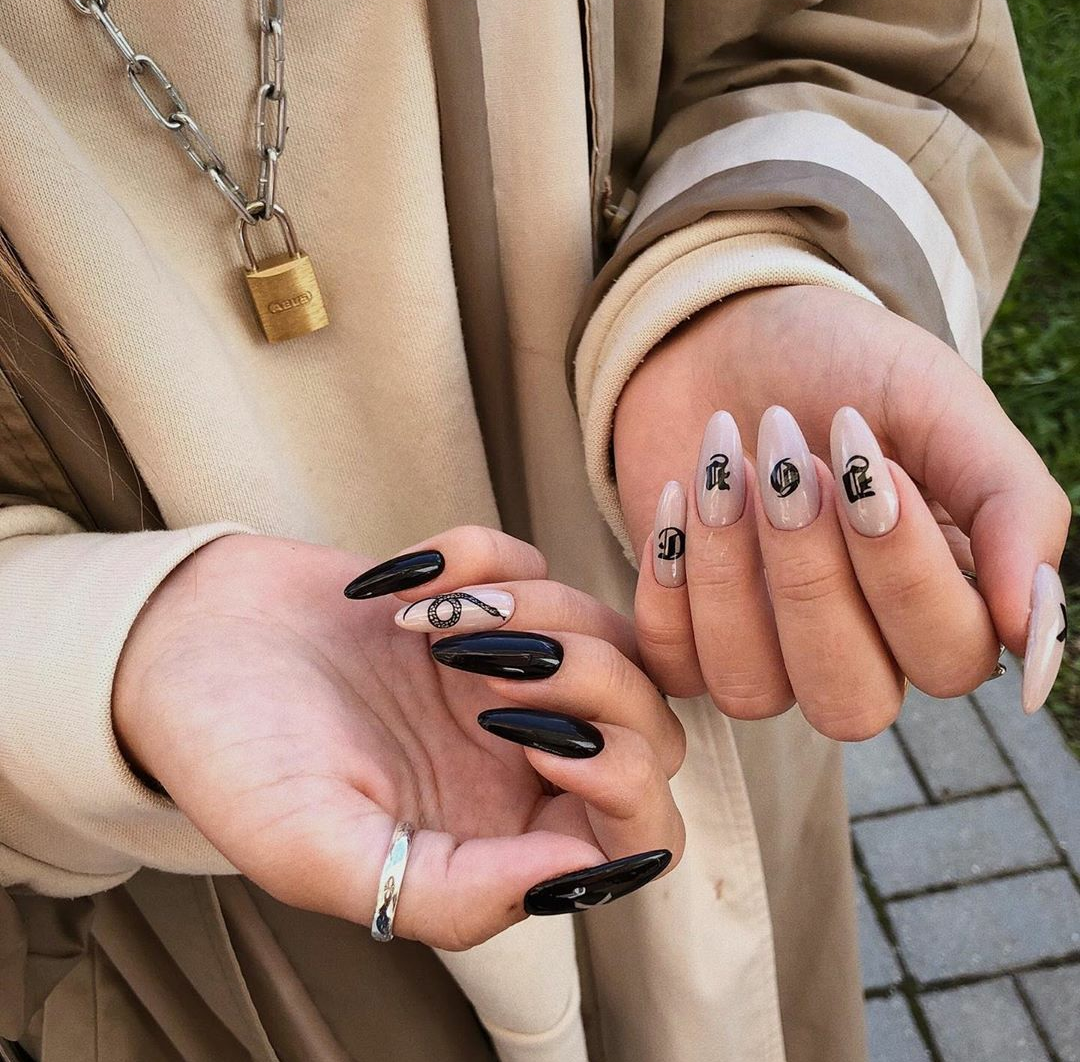 100 модных новинок: дизайн нарощенных ногтей 2018 на фото