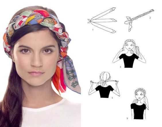 Как завязать платок на голове разными способами
