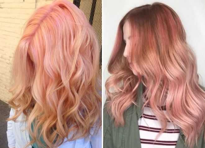 Блонд с розовым оттенком. фото на короткие, длинные волосы, кому идет, как называется краска