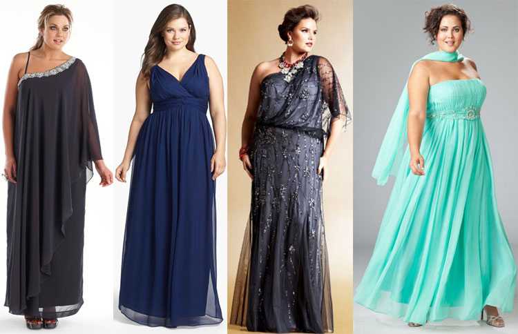 Фасоны платьев для полных женщин: фото, правила выбора