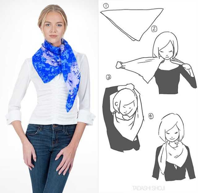 Как красиво завязать платок на шее? 10 способов завязать платок на шее. как правильно носить платок на шее?
