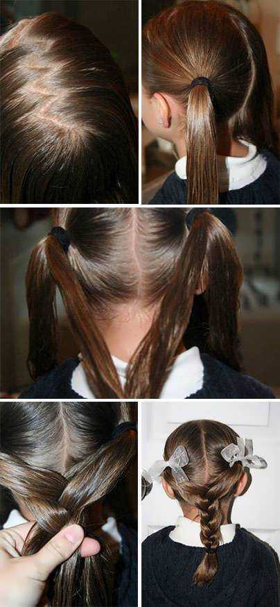 Легкие и красивые прически в школу на каждый день на длинные и короткие волосы для девочек, как сделать прическу - пошаговые фото - уход за волосами