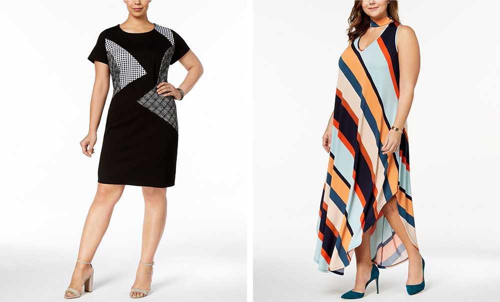 Стильные платья для полных женщин (35 фото) - фасоны и модели