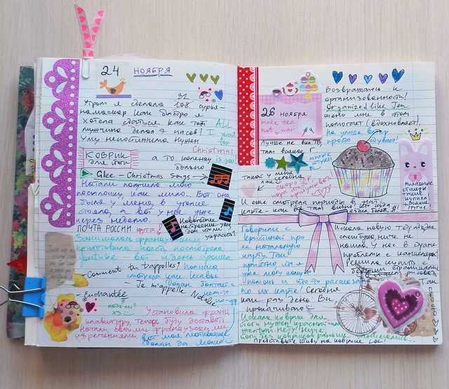 Как оформить и вести личный дневник своими руками для девочек: идеи