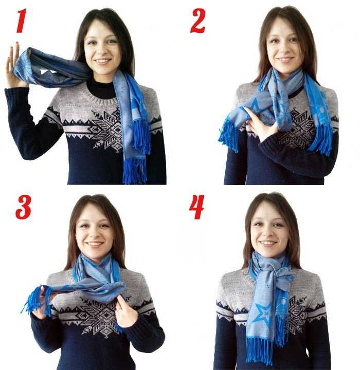 Как красиво завязать платок на шее разными способами – инструкция с фото