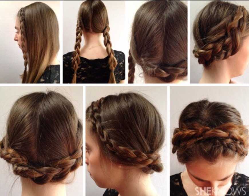 Простая прическа в школу с плетением на каждый день easy school hairstyle