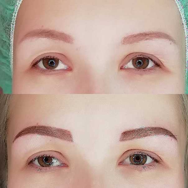 Перманентного макияж (татуаж) бровей (55+ фото): до и после, отзывы