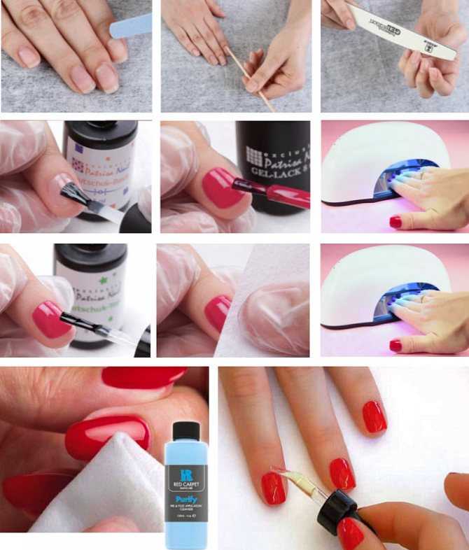 Рисунки гель лаком на ногтях для начинающих - простой дизайн пошагово