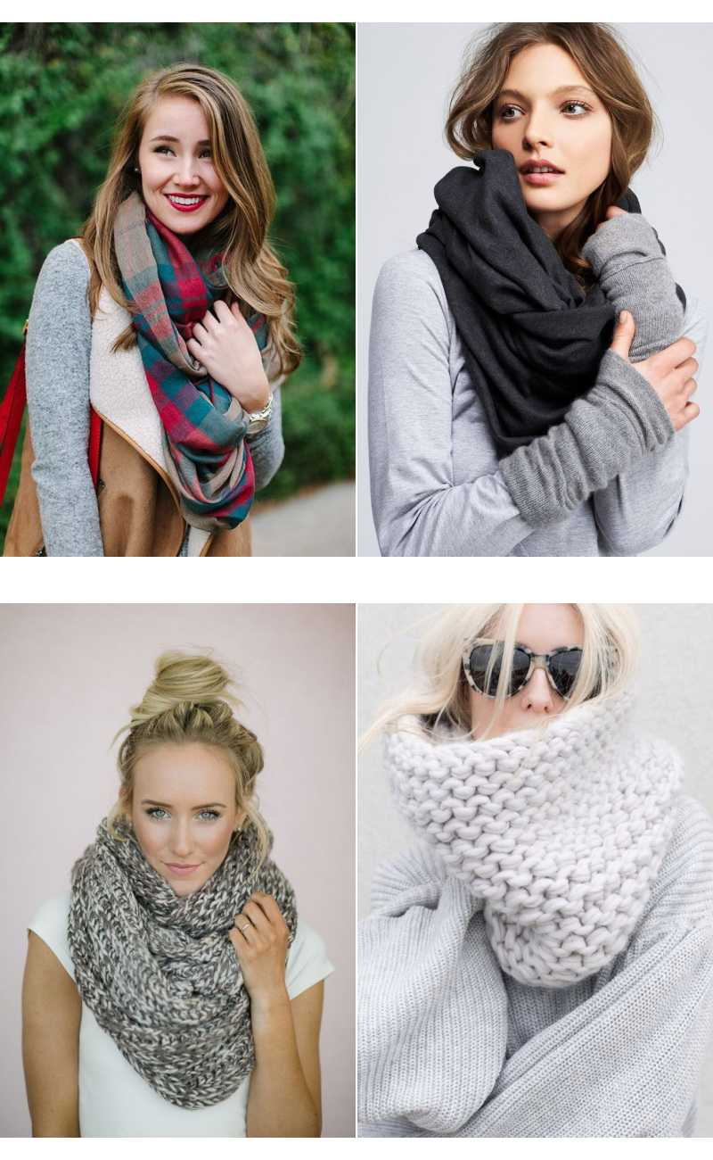 С чем носить снуд или шарф-трубу? идеи для создания цельного образа