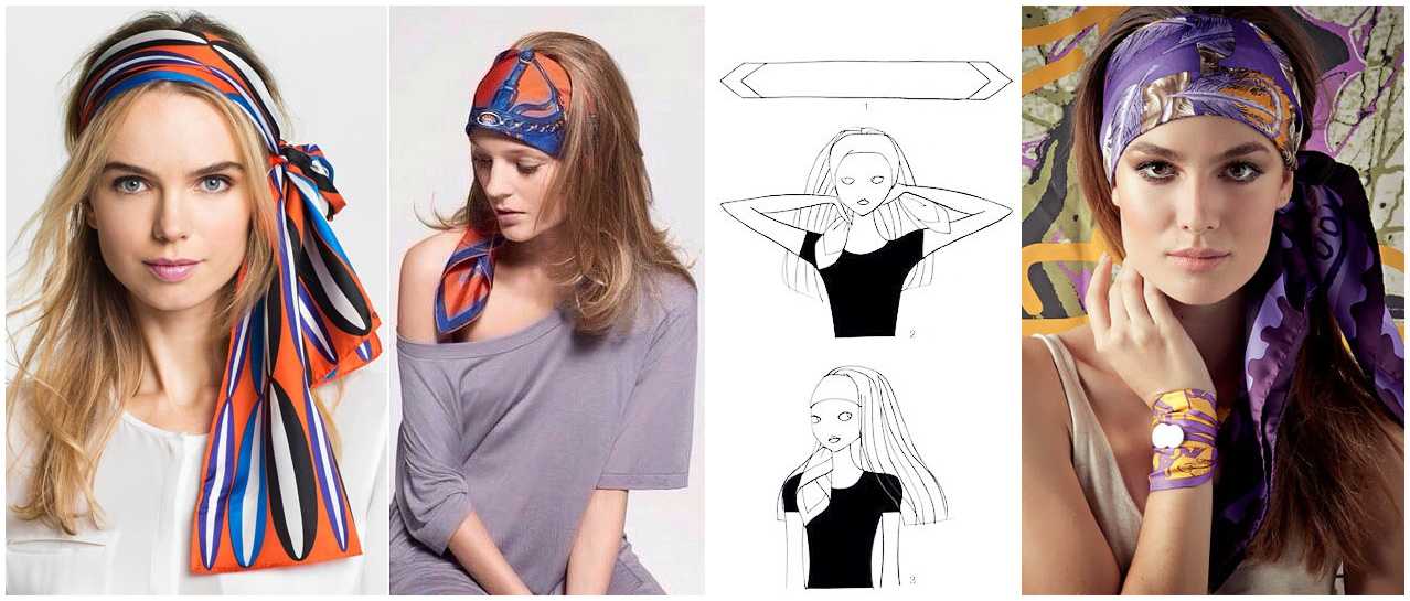 Как завязать платок на голове правильно и красиво